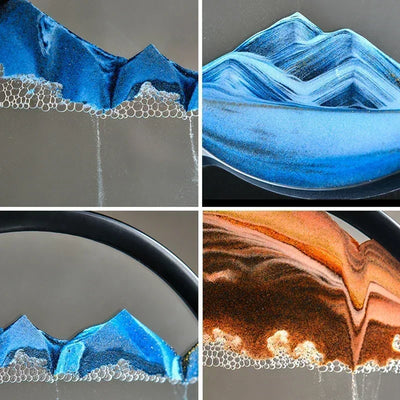 Sandscape Hourglass Craft Flowing Sand Painting Office Home Decor